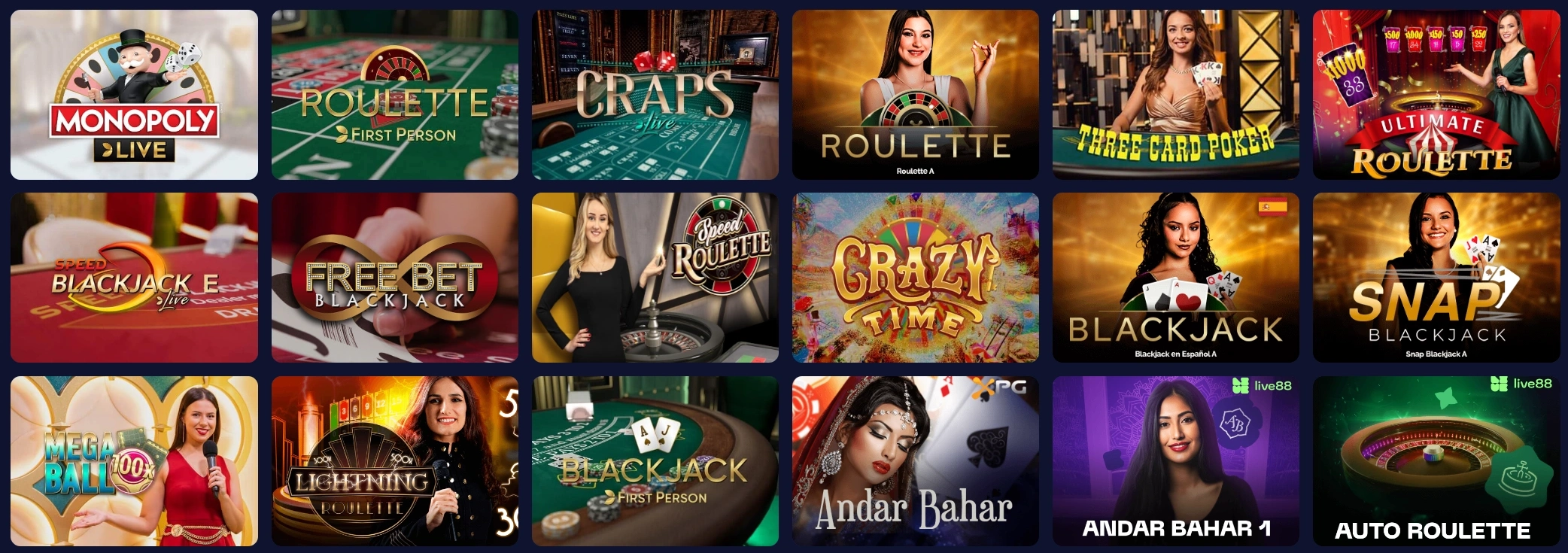 Orionsbet Casino Live Kasino