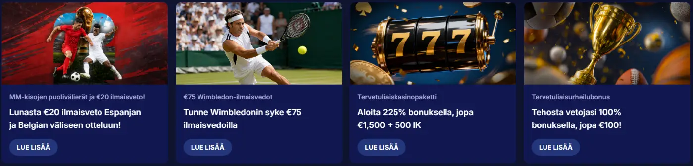 OrionsBet Casino tervetulobonus